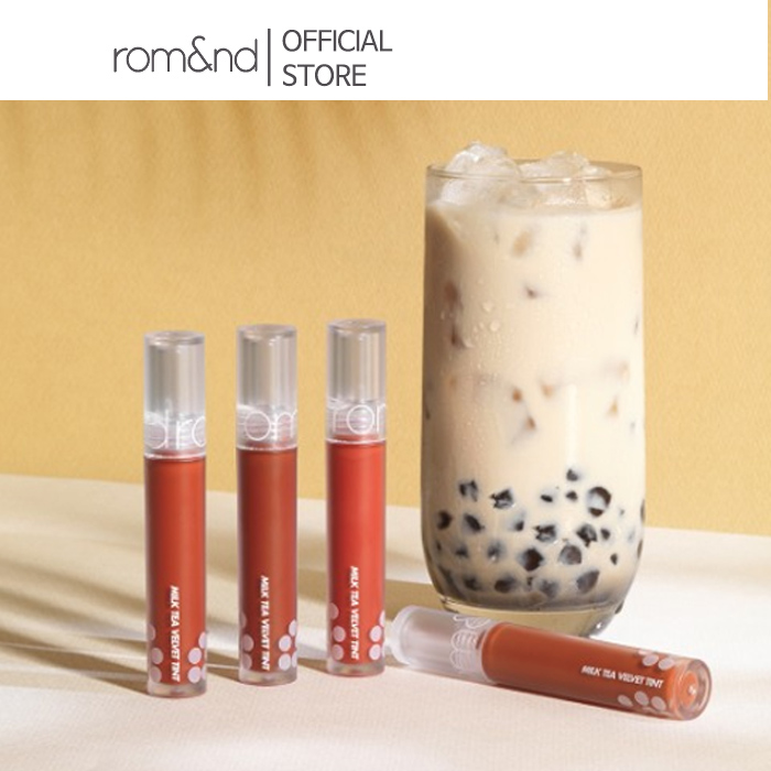 [rom&nd official] Rom&nd Milk Tea Velvet Tint ลิปเนื้อกำมะหยี่ ลิป ...