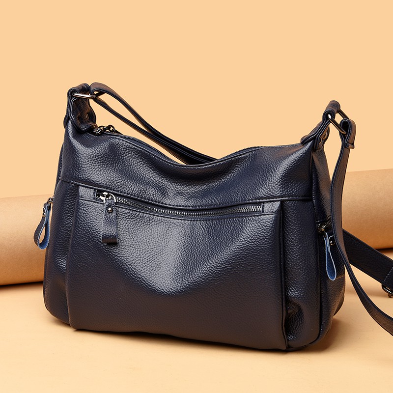 Women's Large Capacity Leather Shoulder Messenger Bag