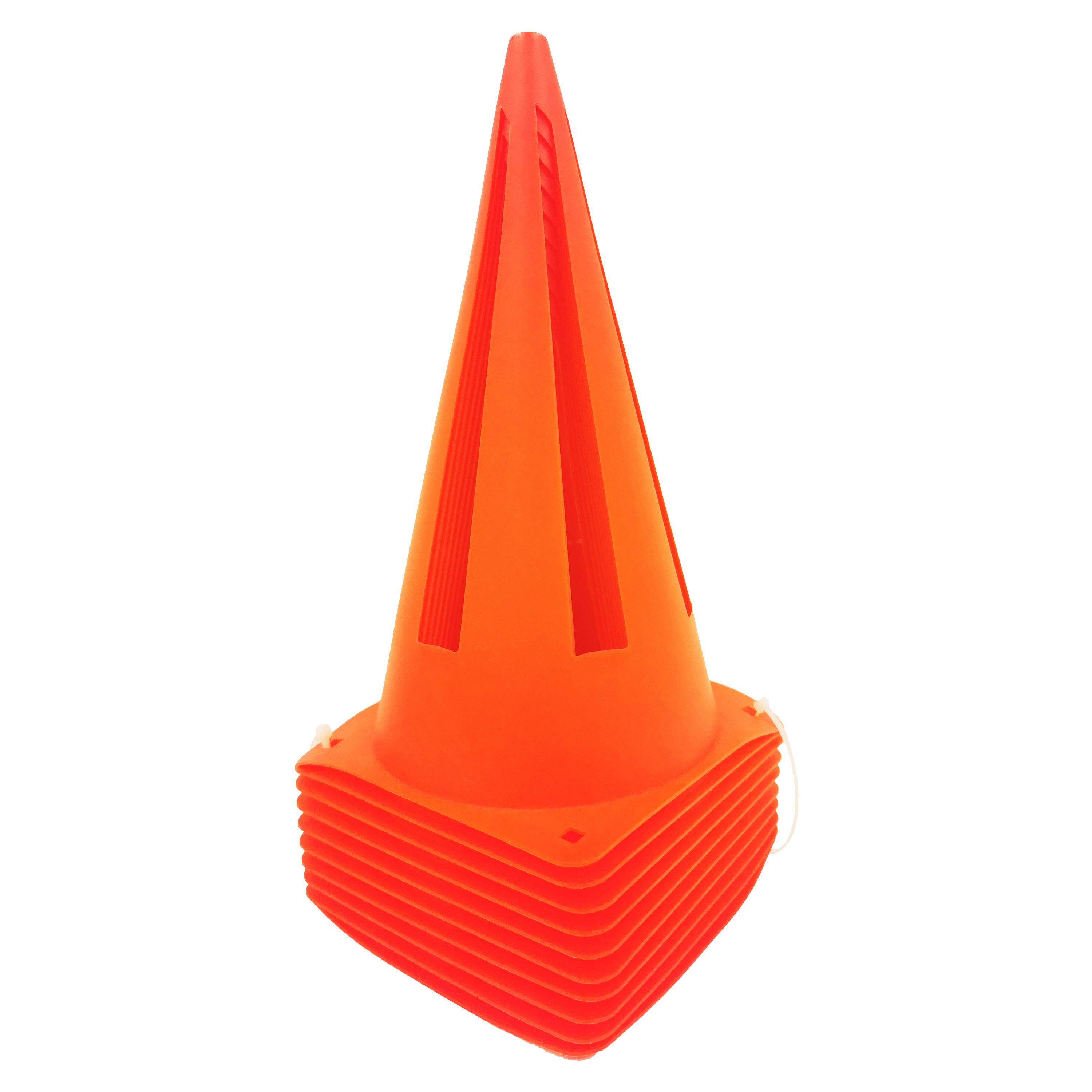 Seedopia Sport Sporting Goods Orange Collapsible sport Cone Markers for Indoor/Outdoor Agility Training อุปกรณ์กีฬา สีเหลือง 9