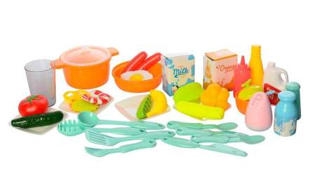 KIDTOYS ชุดครัวจำลอง ทำอาหาร มีเสียง มีไฟ กดน้ำได้ 40ชิ้น ขนาด ยาว 60*กว้าง 19*สูง 44 ซม.