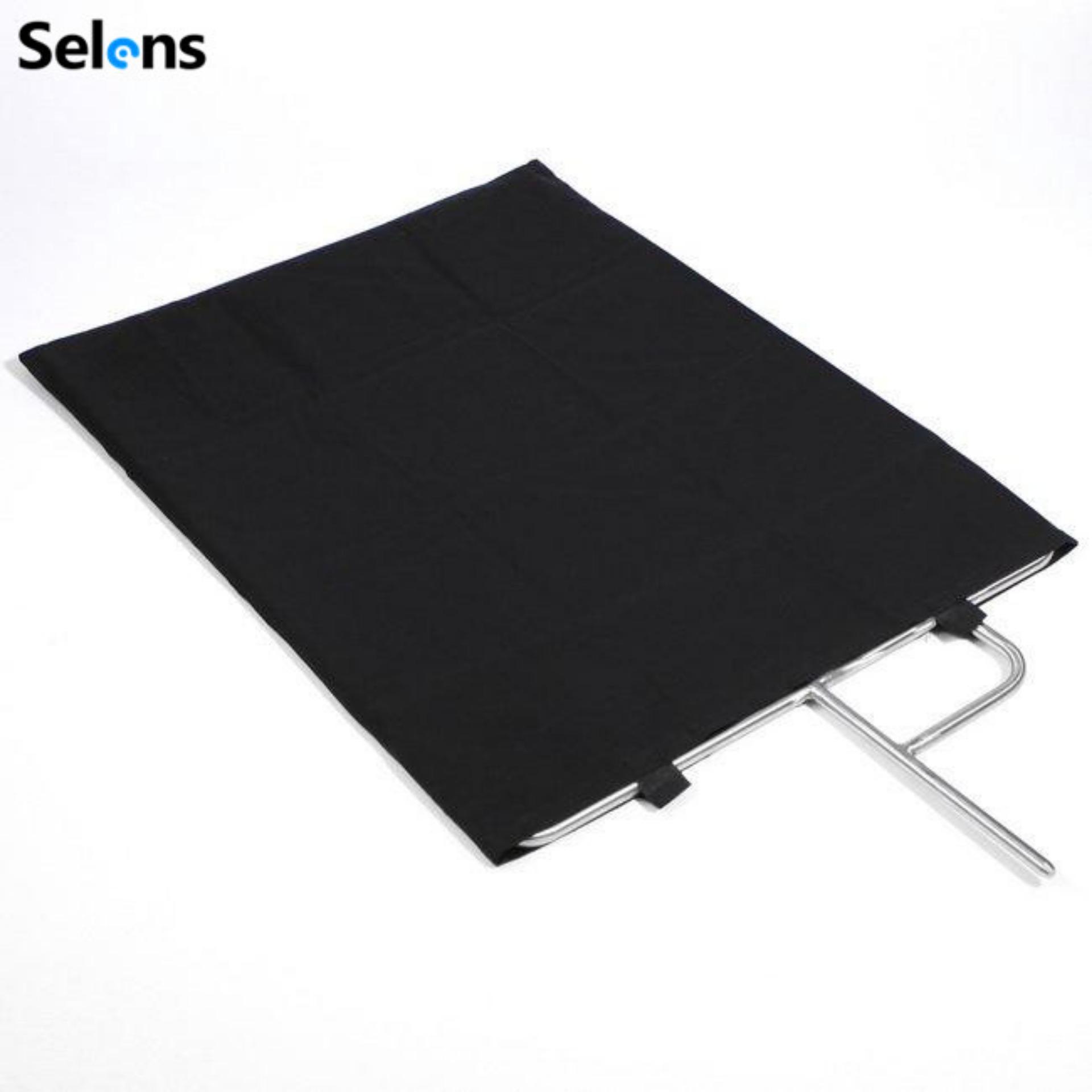 Selens  แผงสแตนเลส สำหรับใส่แผ่นสะท้อนแสง ขนาด 60x75 cm. + Diffuser + ผ้าสีดำสำหรับสตูดิโอ อุปกรณ์เสริมสำหรับสตูดิโอถ่ายภาพ
