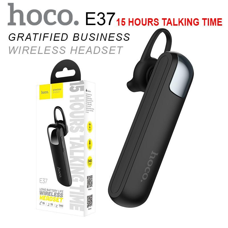 Hoco E37 หูฟังบลูทูธ เสียงดีเบสแน่น Wireless Headset Gratified Business Earphone With Mic ไร้สาย