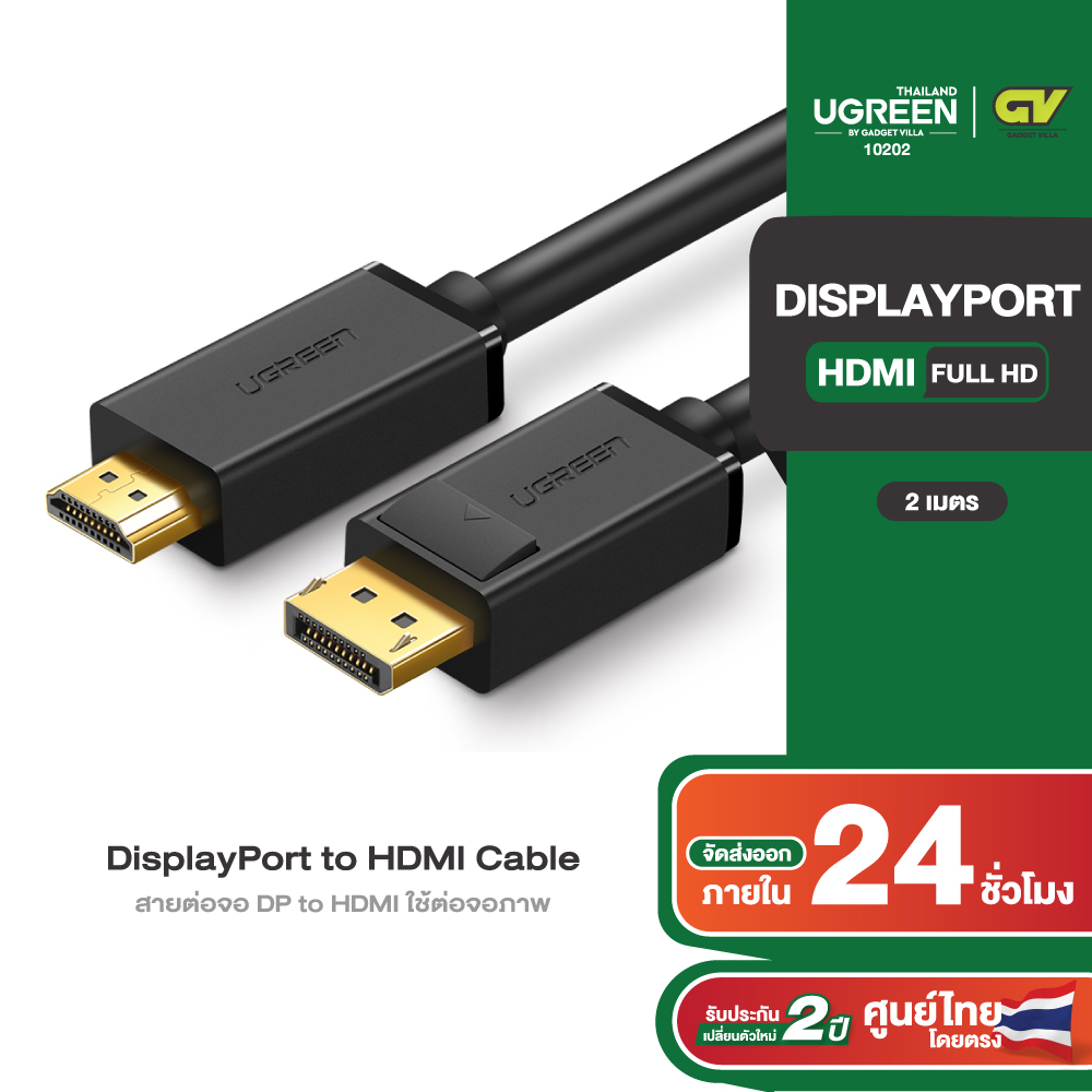 CABLE DISPLAYPORT A HDMI UGREEN 10202, 4K