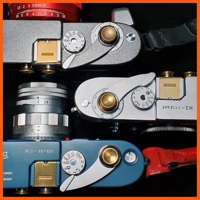 SALE " ปุ่ม Soft Shutter ทองเหลือง Leica M ( Smooth Brass Soft Release Shutter Button / ปุ่มชัตเตอร์ )