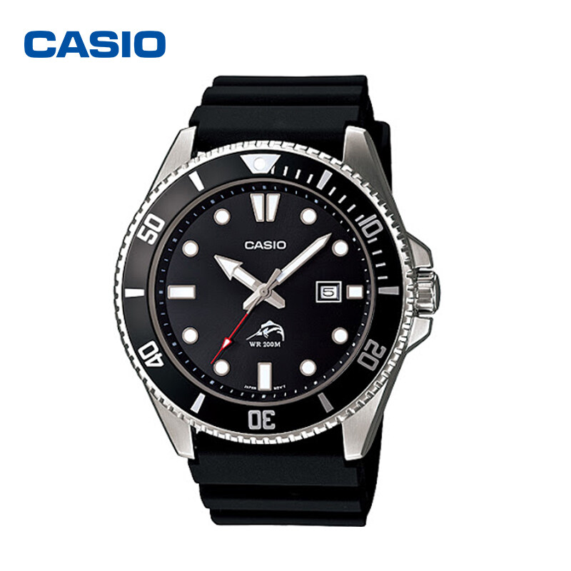Casio นาฬิกาข้อมือ Duro 200 MDV-106-1 (สีดำ)