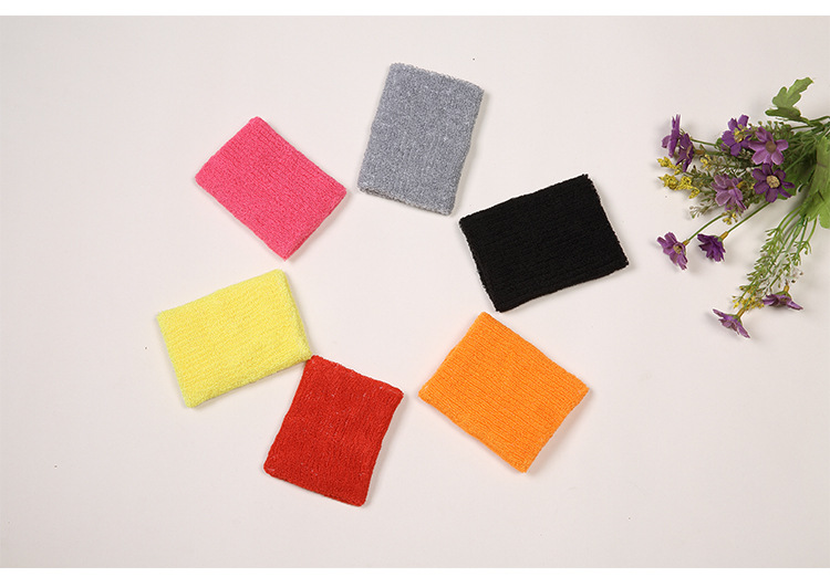 Khăn thể thao hút mồ hôi cotton màu ins bảo vệ cổ tay, vòng đeo tay cầu lông bóng rổ giữ ấm tại chỗ bảo vệ cổ tay