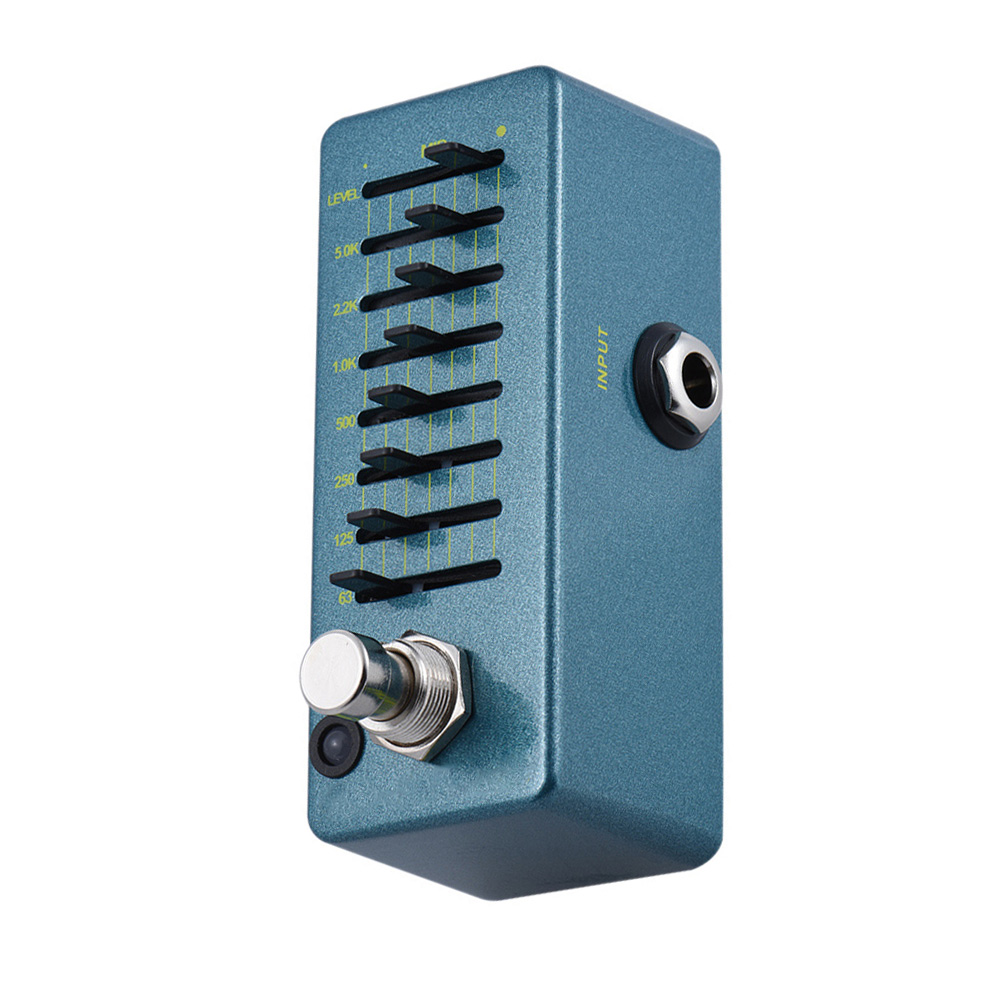 EQ7 Mini Guitar Equalizer Effect Pedal 7Band EQ Aluminum Alloy Body True Bypass ToolHome