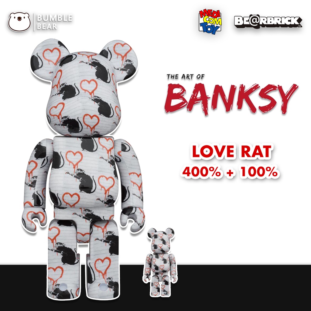 BE@RBRICK　LOVE RAT 100％ & 400％　　banksy BE@RBRICK SERIES 50