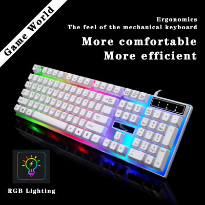 ดูภาพ Game World G21คีย์บอร์ด คีย์บอร์ดสำหรับเล่นเกมส์ RGB lighting effect ไฟ RGB keyboard Gaming keyboard ความรู้สึกของแป้นพิมพ์เชิงกล The feel like the mechanical keyboard แป้นพิมพ์แบบมีสาย USB เวลาแฝงต่ำ USB wired keyboard Low latency เพิ่มเติม Game World G21คีย์บอร์ด คีย์บอร์ดสำหรับเล่นเกมส์ RGB lighting effect ไฟ RGB keyboard Gaming keyboard ความรู้สึกของแป้นพิมพ์เชิงกล The feel like the mechanical keyboard แป้นพิมพ์แบบมีสาย USB เวลาแฝงต่ำ USB wired keyboard Low latency