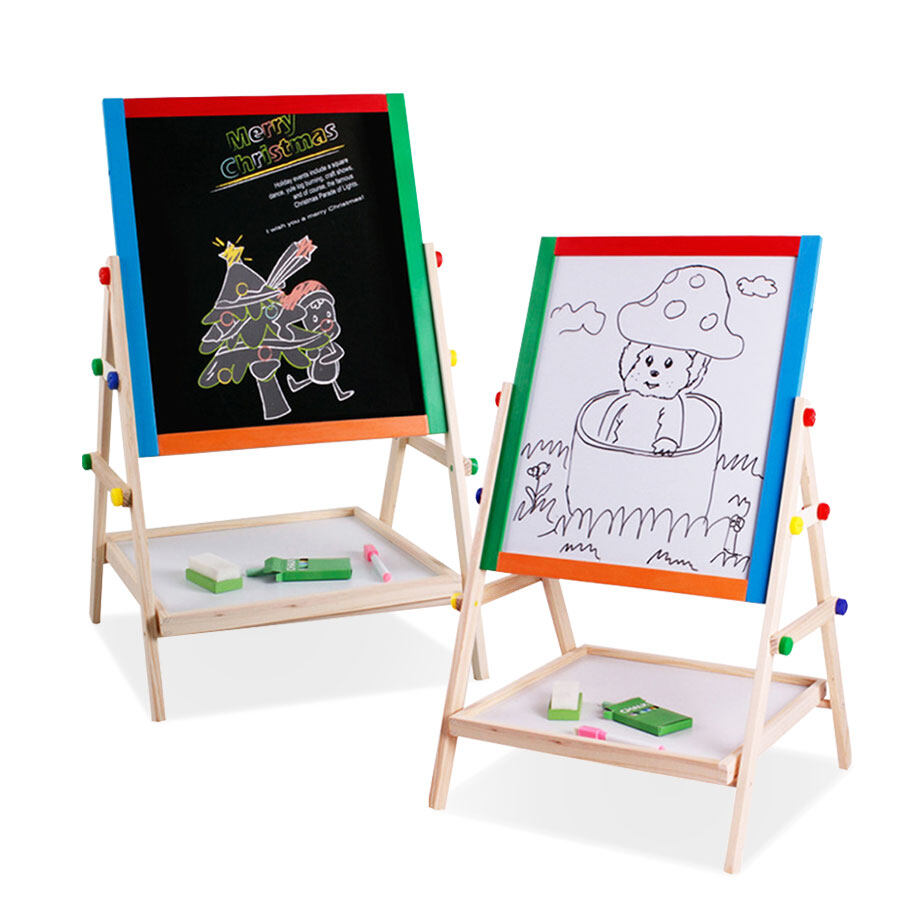 Mekong Tech กกระดานวาดภาพ กระดานไวท์บอร์ด 2ด้าน กระดานดำลบได้ กระดานวาดรูปสำหรับเด็ก วาดได้ 2ด้าน กระดานวาดรูป กระดานเขียน