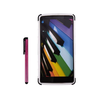 For LG G4 Stylus, 2 in 1 Hard Back Cover Case with Folding Rear Bumper Shock Kickstand Case Cover Protective Case With free Stylus Pen