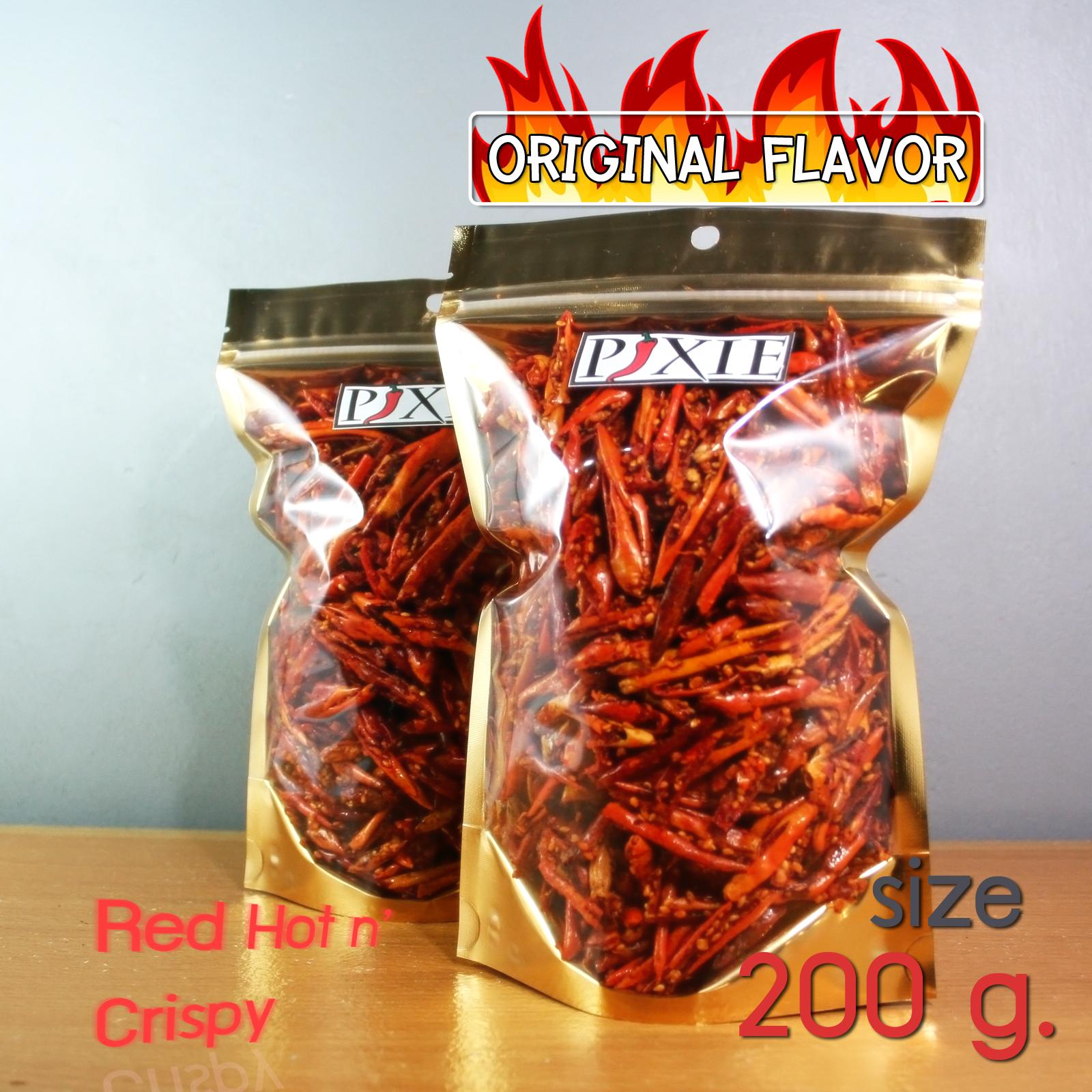 พริกทอด พริกกรอบคั่วงา ขนาด 200 กรัม