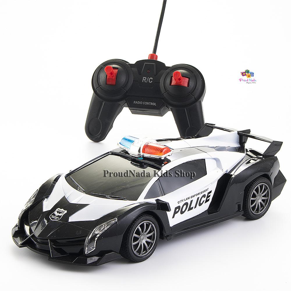 ProudNada Toys ของเล่นเด็กรถตำรวจบังคับวิทยุ(สีดำ) SHANHUANG TOYS POLICE CAR CITY LAW ENFORCEMENT NO.SH091-27