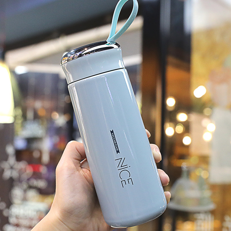 SA. น้ำ แก้วน้ำแฟชั่น แก้วน้ำมีฝาปิด กระบอกน้ำ ขวดน้ำ ขนาด 400ML (ข้าง