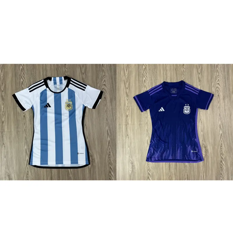 ภาพหน้าปกสินค้าเสื้อบอลผู้หญิง เสื้อบอลทีม Argentine แบบเดียวกับต้นฉบับ รับประกันคุณภาพ เกรดAAA จากร้าน A3A บน Lazada
