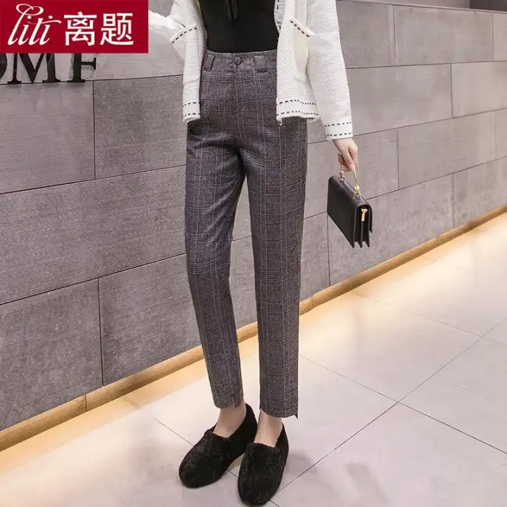 high waisted harem dress pants