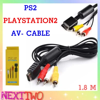 สาย AV Audio Video AV Cable Cord Wire to 3 RCA TV Lead for Playstation PS1 PS2 PS3 สายต่อภาพ สายต่อเกม