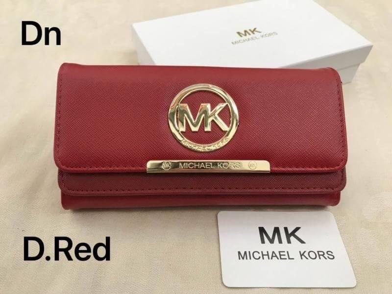 กระเป๋าสตางค์ MK สี ดอกกุุหลาบสีแดง สี ดอกกุุหลาบสีแดง
