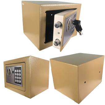 ตู้เซฟ ตู้เซฟนิรภัย ตู้เซฟออมสิน ตู้เซฟเก็บเงิน รุ่นใหม่ ตู้เซฟอิเล็กทรอนิกส์ safety box safety deposit box ตู้เซฟนิรภัย (Size : 23 x 17 x 17 cm.)
