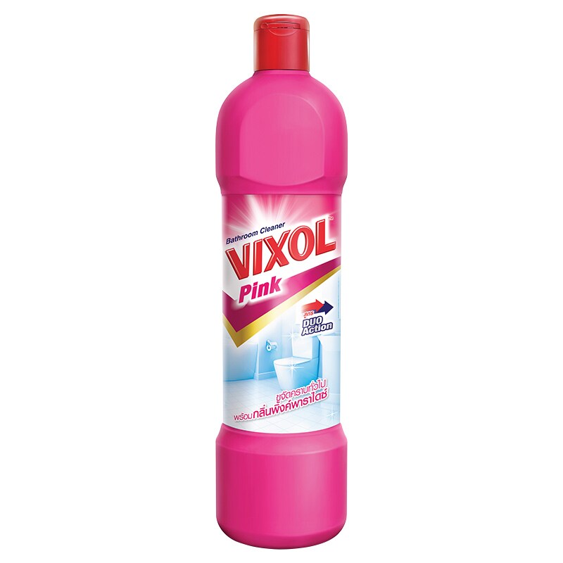 วิกซอล น้ำยาทำความสะอาดห้องน้ำสีชมพู 900 มล. (8850092012205)