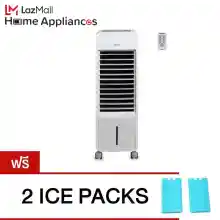 ภาพขนาดย่อของภาพหน้าปกสินค้าHatari พัดลมไอเย็น รุ่น HT-AC10R2 (สีขาว) Free cool pack 2 จากร้าน LazMall Home Appliances บน Lazada ภาพที่ 1