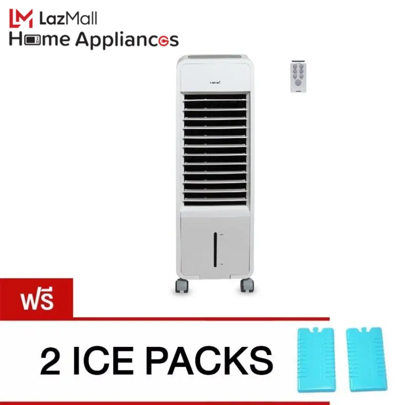 ภาพสินค้าHatari พัดลมไอเย็น รุ่น HT-AC10R2 (สีขาว) Free cool pack 2 จากร้าน LazMall Home Appliances บน Lazada ภาพที่ 1