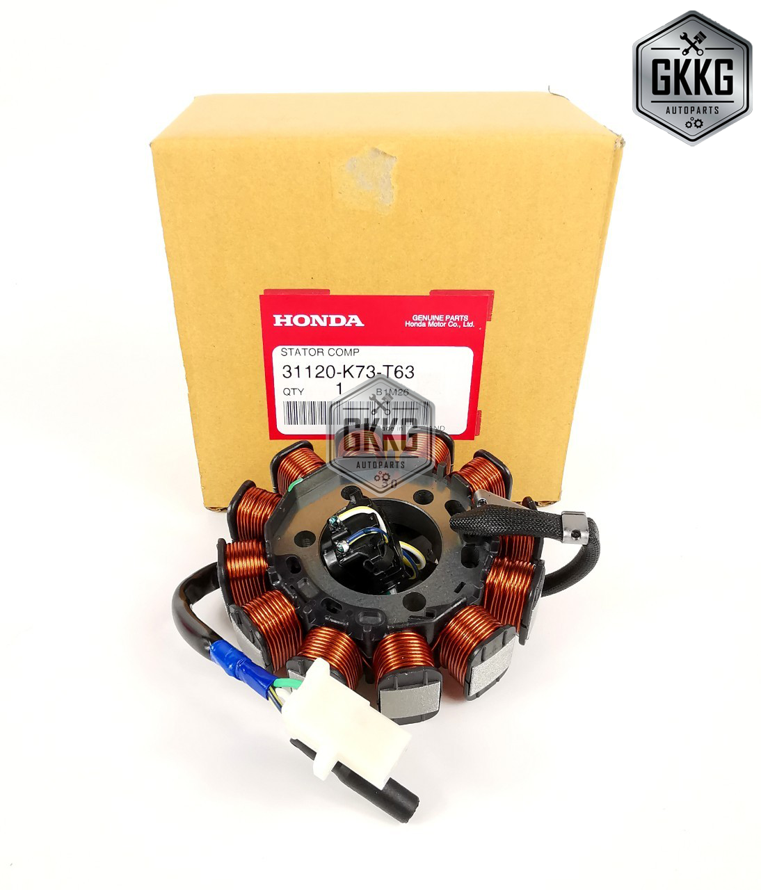 Fincoin cuộn dây starter (bắt máy tay) chính hãng 100% HONDA WAVE125i (cá voi) (2018-2022) Mã sản phẩm 31120-K73-T63