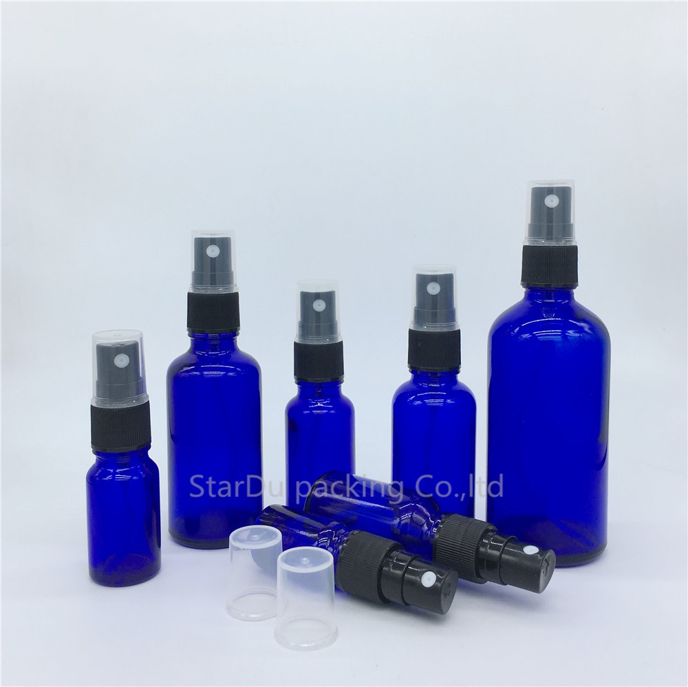5ML 10ml 15ml 20ml 30ml 50ml 100ml Blue Glass Bottle With Perfume