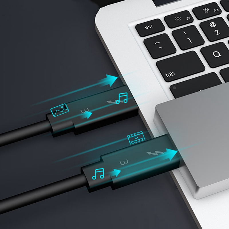 Typec Cable for Thunderbolt 3 Data Cable 40Gbps Full Speed 100W Fast Charge 5K Transmission