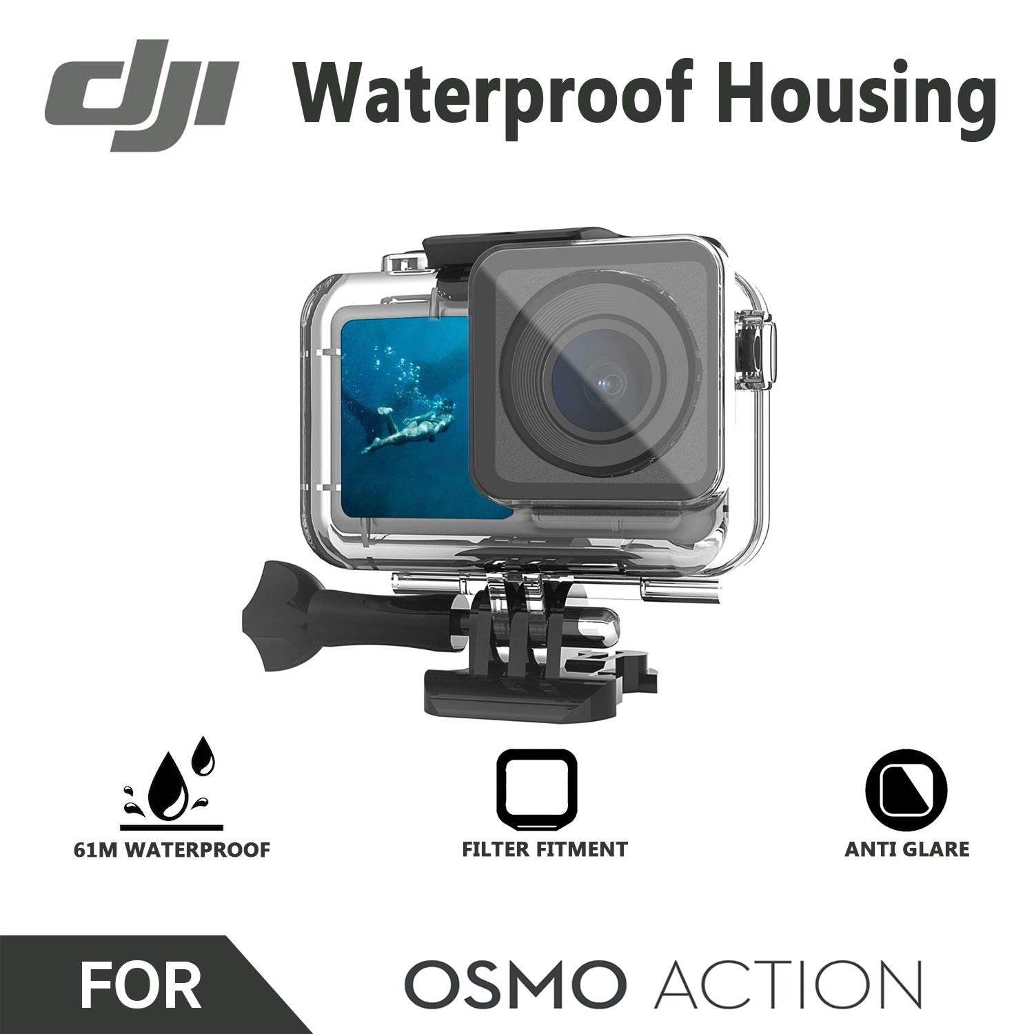 เคสกันน้ำ DJI Osmo Action Camera กันน้ำลึก 61 เมตร Waterproof Housing For Osmo Action Camera Anti Glare 61m depth Waterproof Case