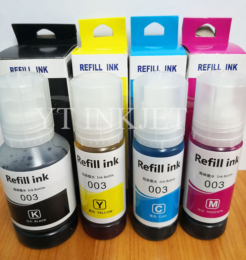 หมึก​เติม​For EPSON INK 003 004 005 มีกล่อง1ชุด​L1110 L3100 L3101 L3110 L3150 L4150 L4160 L5190 ราคาต่ำสุดชุด​ละ​250บาท​ได้​4สี