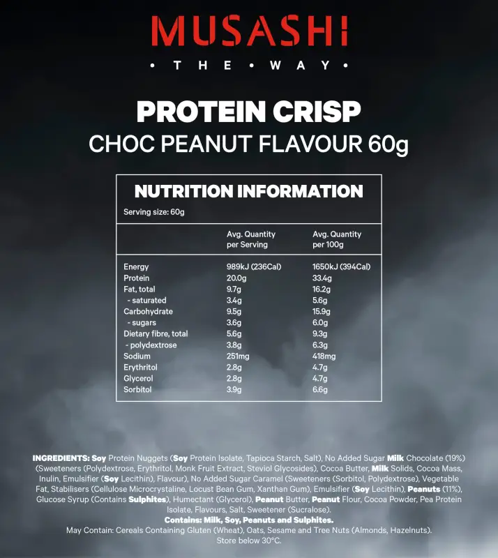 ภาพสินค้าMusashi Protein Crisp Bar โปรตีนบาร์กรุบรอบ โปรตีน 20 กรัม จากร้าน Thai Sports Supplements บน Lazada ภาพที่ 2