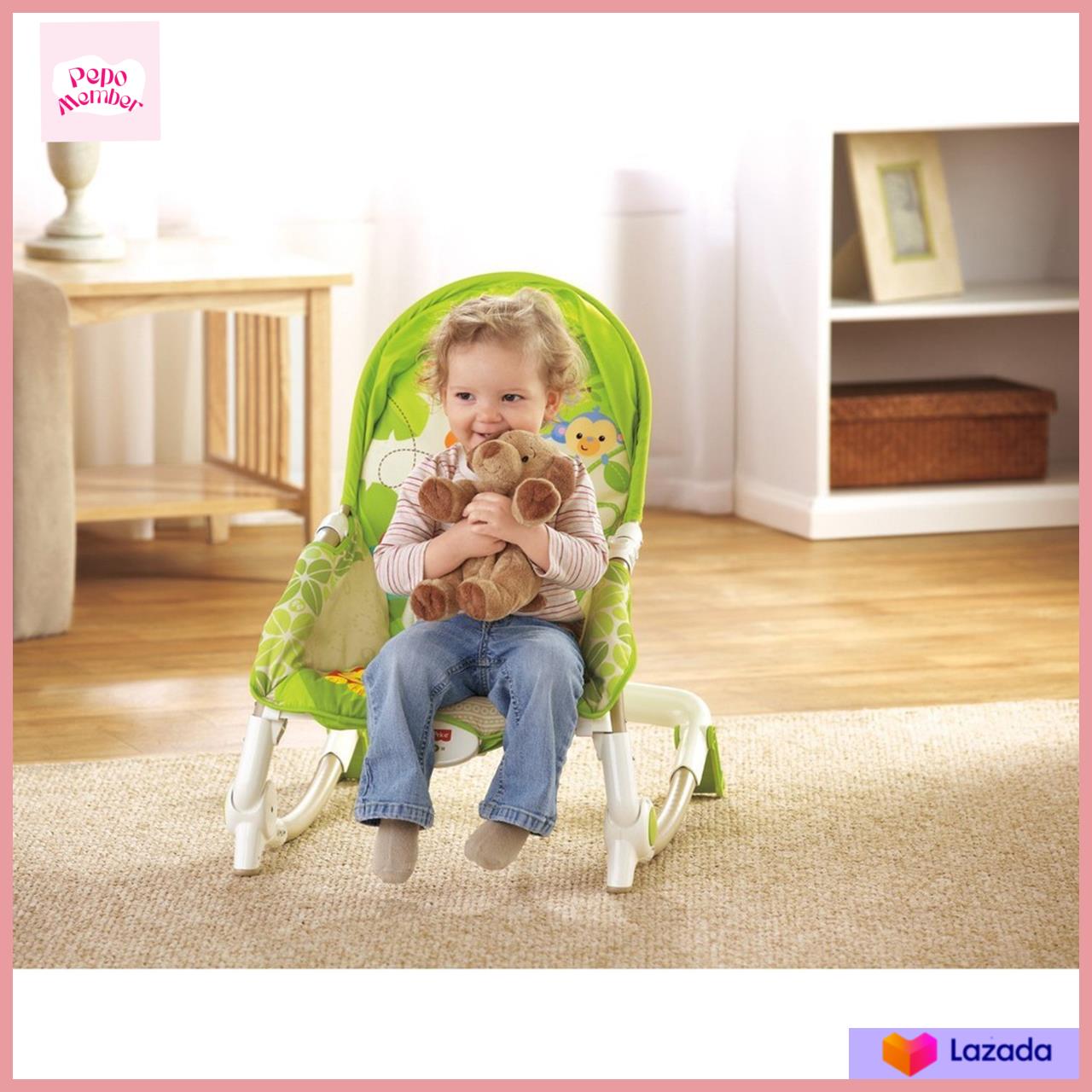 โปรดี Fisher Price Newborn to Toddler Portable Rocker เปลโยก มีระบบสั่น ...