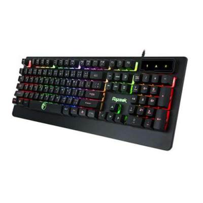 RAZEAK OSIRIS KG8702 Keyboard คีย์บอร์ดมีไฟ กดดัง (สีดำ) RAZEAK OSIRIS KG8702 Keyboard คีย์บอร์ดมีไฟ กดดัง (สีดำ)