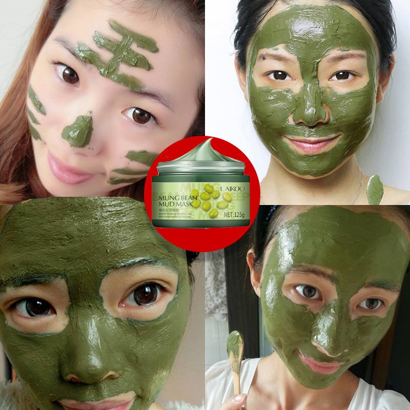 green beans clay mask มาร์คหน้าลดสิว ครีมมาร์คหน้า โคลนพอกหน้า ที่มาร์คหน้า