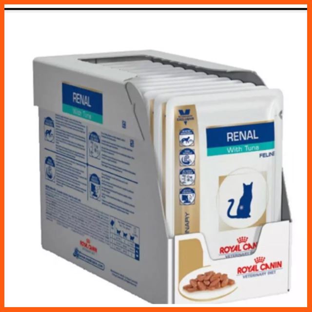 SALE Royal canin Renal อาหารแมวเปียกโรคไต renal 85 กรัม * 12 ซอง สัตว์เลี้ยง แมว ทรายแมวและห้องน้ำ