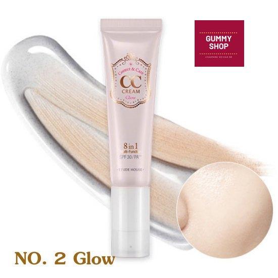 Etude Correct and Care CC Cream SPF30/PA++ No.2 Glow คุณค่า 8 ประการใน 1 เดียว บรรจุ 35 G