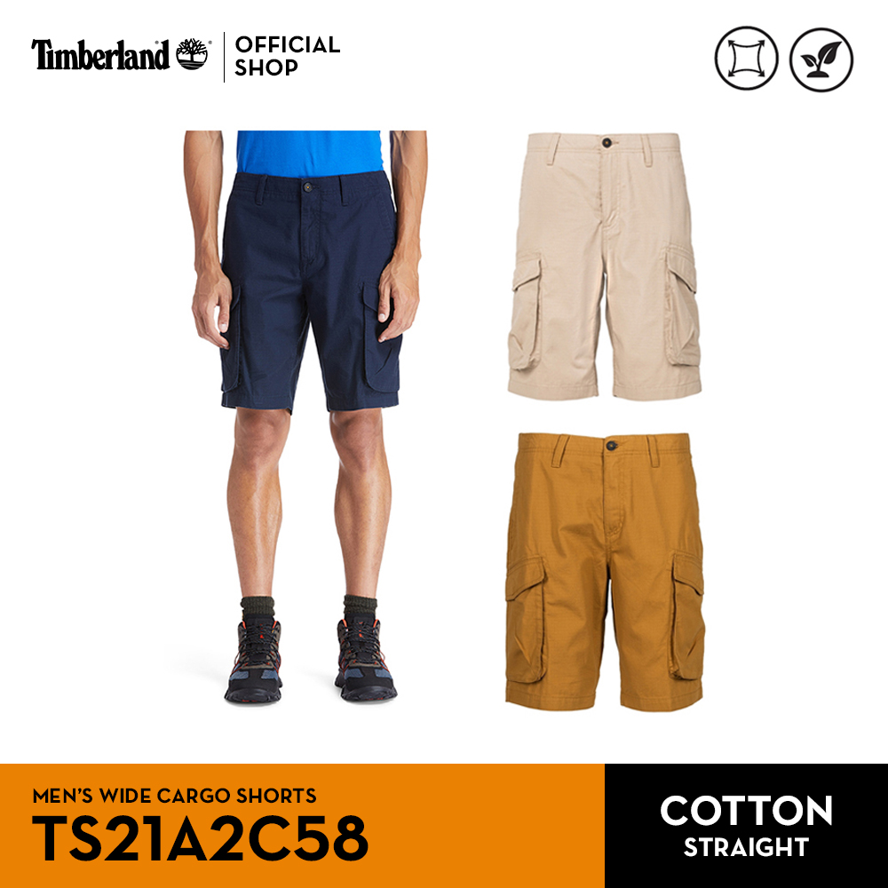 Timberland Men's Wide Cargo Shorts กางเกงขาสั้น (TS21A2C58)