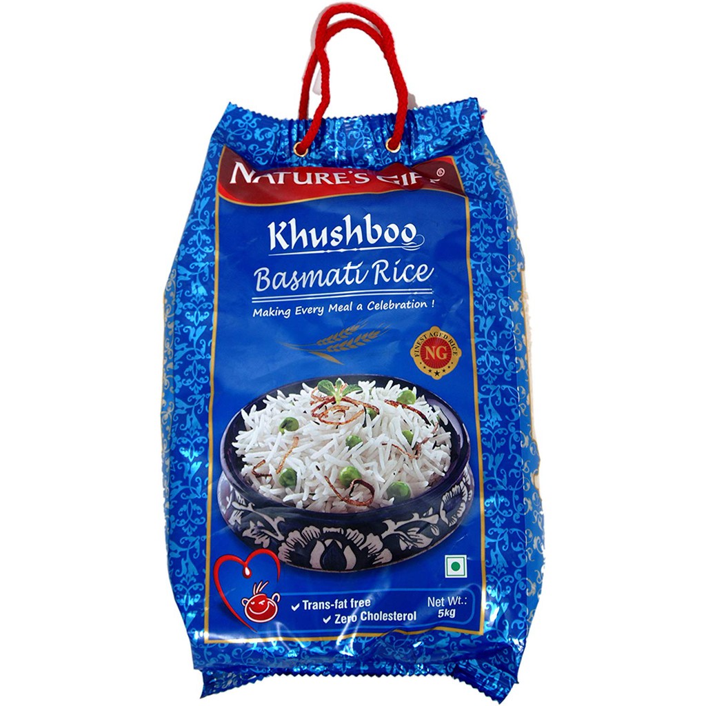 Nature's Gift Khushboo Basmati Rice 5kg  ข้าวบาสมาติ   จากอินเดีย 5 กก