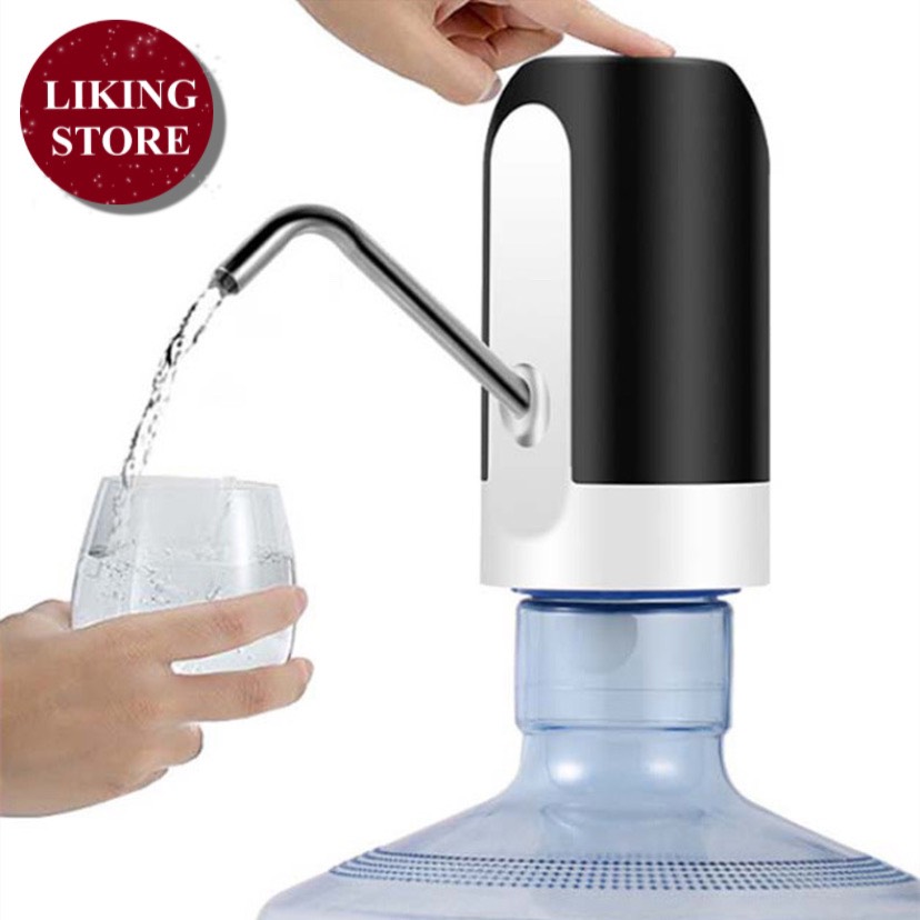 เครื่องกดน้ำดื่มอัตโนมัติ ที่กดน้ำดื่ม USB แบบชาร์จแบตได้ ทำจากวัสดุคุณภาพ เครื่องกดน้ำ ที่กดน้ำ กดน้ำ