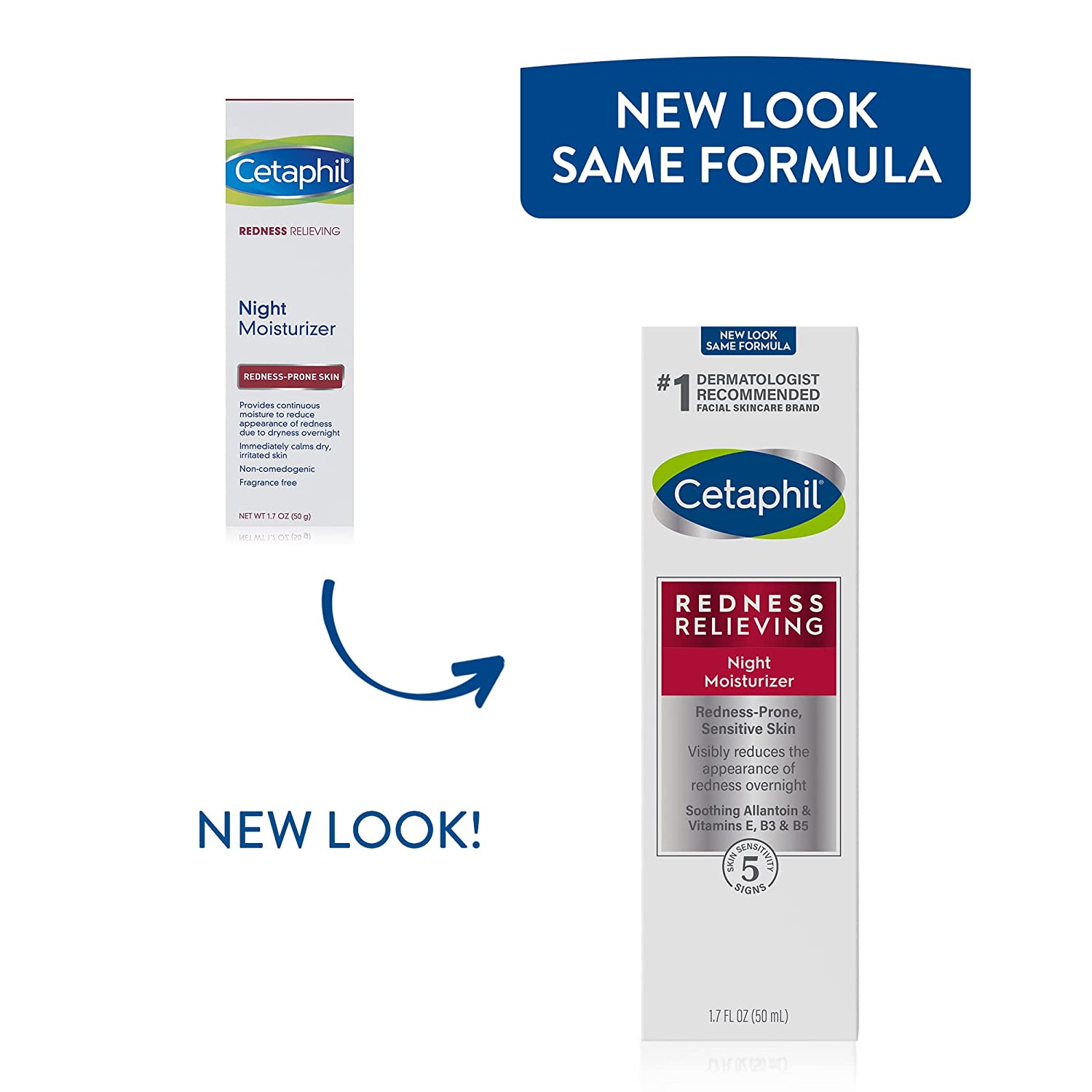 Cetaphil® Night Moisturizer Redness Relieving RednessProne Skin 50 g