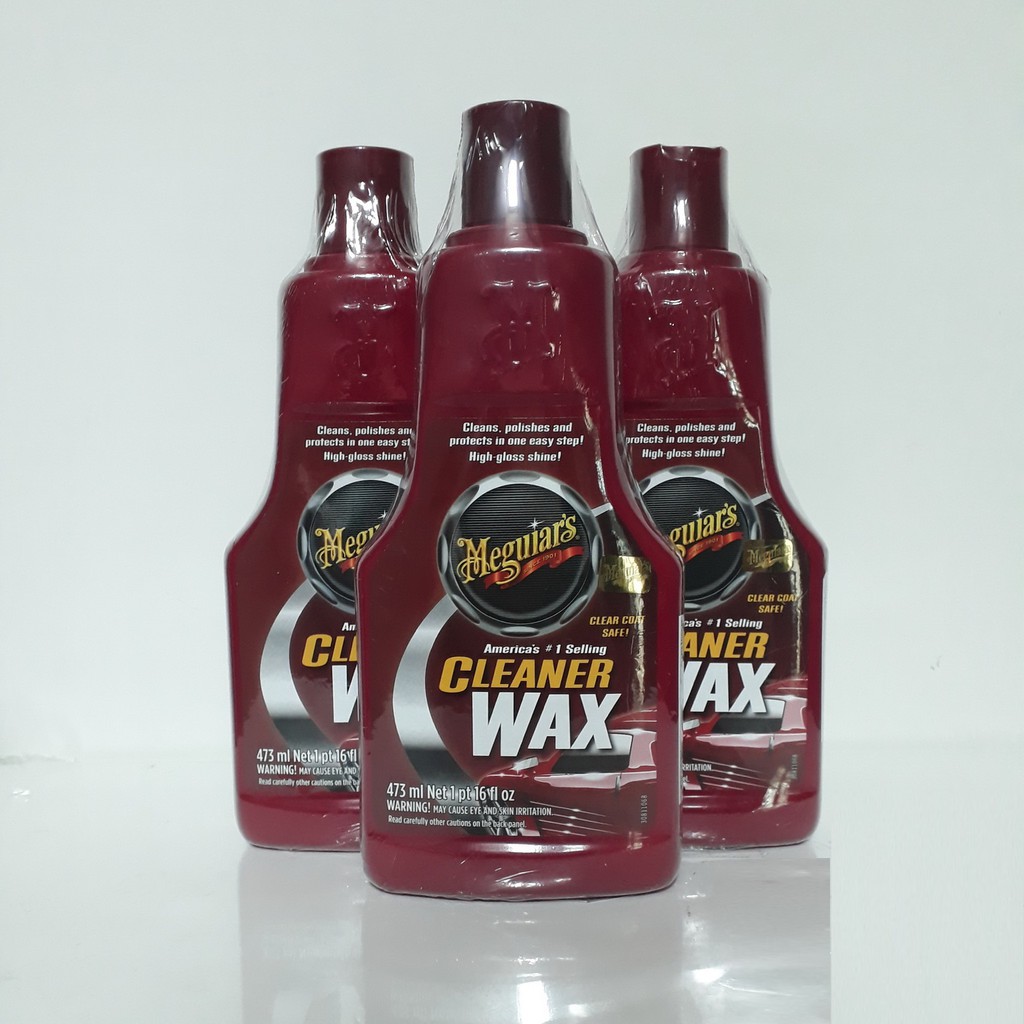 ขัดเคลือบสีรถยนต์ แชมพูล้างรถยนต์ Meguiars Cleaner Wax Liquid คลี
