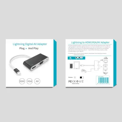 Lightning to HDMI/VGA/AV Adapter OT-7585S