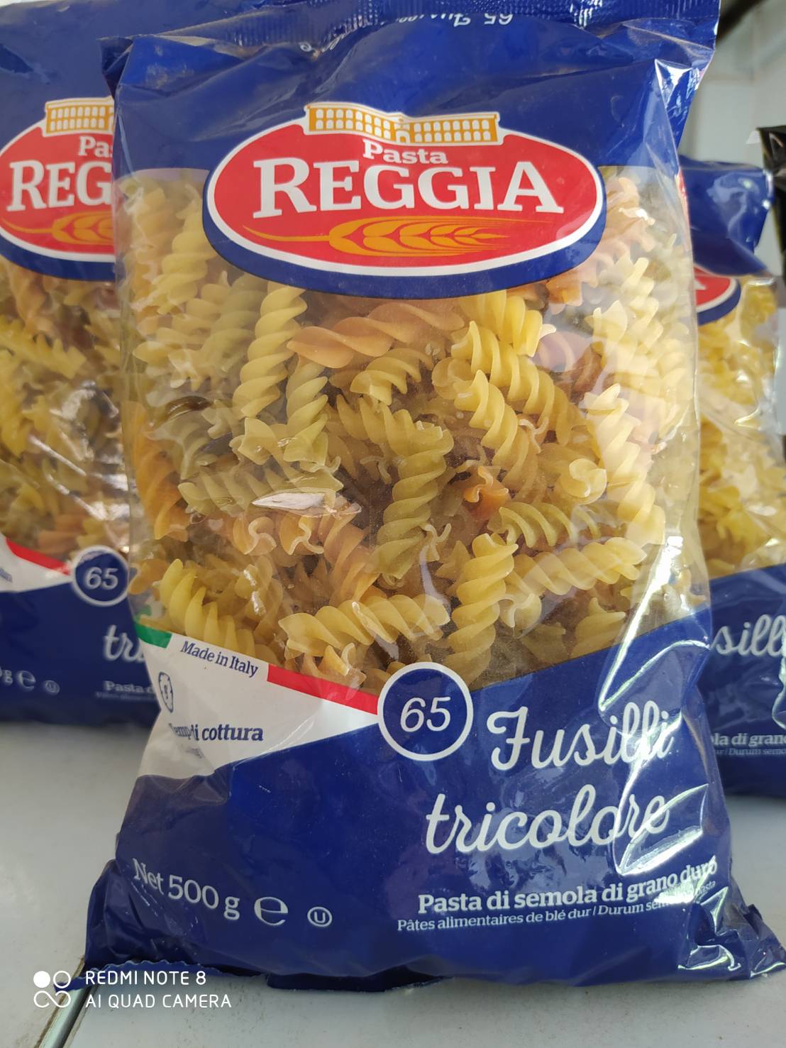 Pasta REGGIA พาสต้า ฟูซิลลิ เบอร์ 65 ขนาด  500g 80 บาท ซื้อ (>=5) ราคา ฿75
