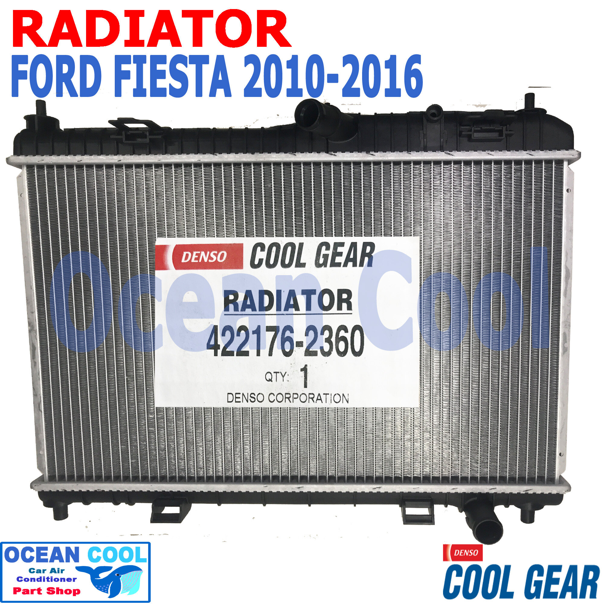 หม้อน้ำ ฟอร์ด เฟียสต้า ปี 2010 - 2016 เครื่อง 1.5 1.6 cc ออโต้ RD0047 Cool  Gear แท้ รหัส 422176-2360 RADIATOR FORD FIESTA AUTO อะไหล่ รถยนต์ |  Lazada.co.th