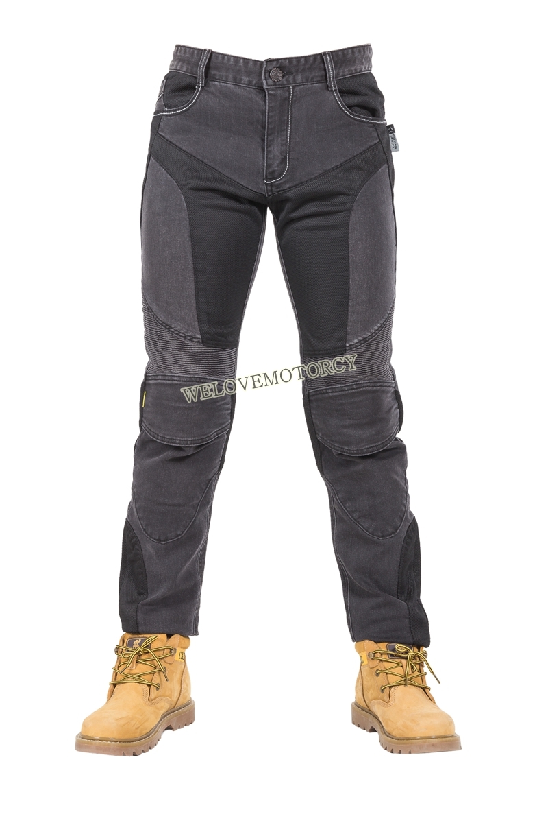 กางเกงขี่มอไซค์ กางเกงการ์ด กางเกงขี่มอเตอร์ไซค์ ผู้หญิงและผู้ชาย การ์ดCE กางเกงยีนส์ Rock Biker MJ-818