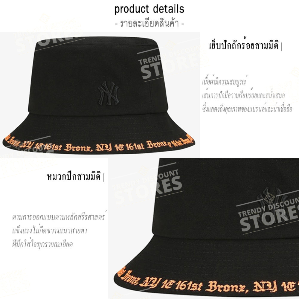 100 authentic MLB monogram bucket hat NEW YORK YANKEES bucket hat model