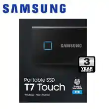 ภาพขนาดย่อของภาพหน้าปกสินค้าSamsung 1TB T7 Touch SSD USB3.2 (Black) จากร้าน Legend Thailand บน Lazada ภาพที่ 1
