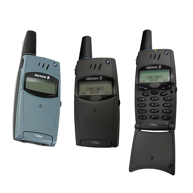 ฟีเจอร์โฟน Ericsson T28s ดั้งเดิม 2G GSM สีดำโทรศัพท์มือถือ