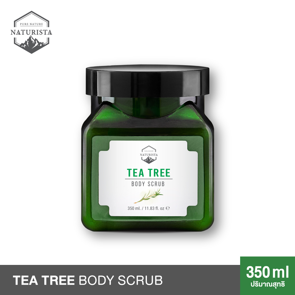 เกลือขัดผิวสปาทีทรี ให้ผิวนุ่ม ขาวกระจ่างใส น่าสัมผัส Naturista Tea Tree Body Scrub 300ml
